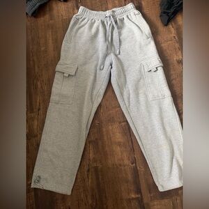 Men's Casual Light Gray Cargo Pants